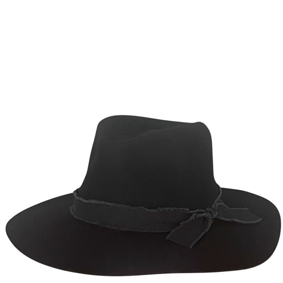 Prairie Boho Cottagecore Western 100% Wool Rancher Hat New Olive Pique Kaia Blk